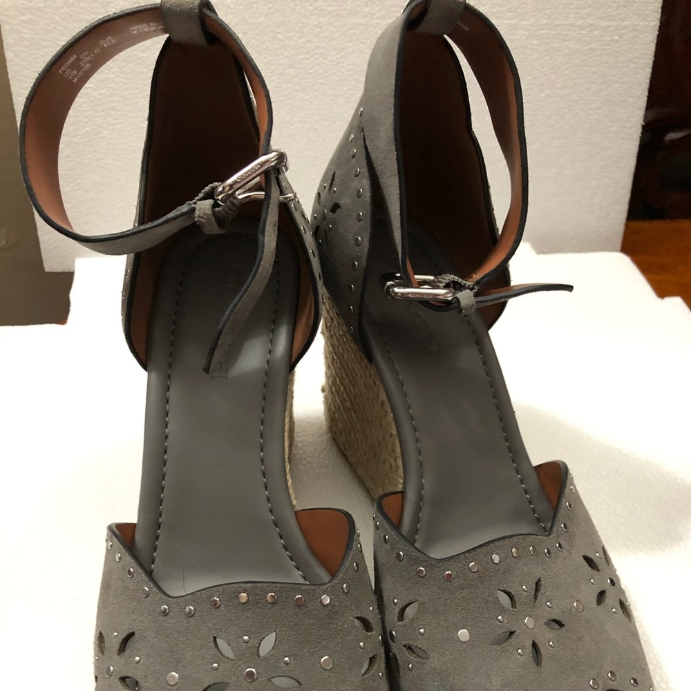 Coach Gray Wedge Shoes Gem